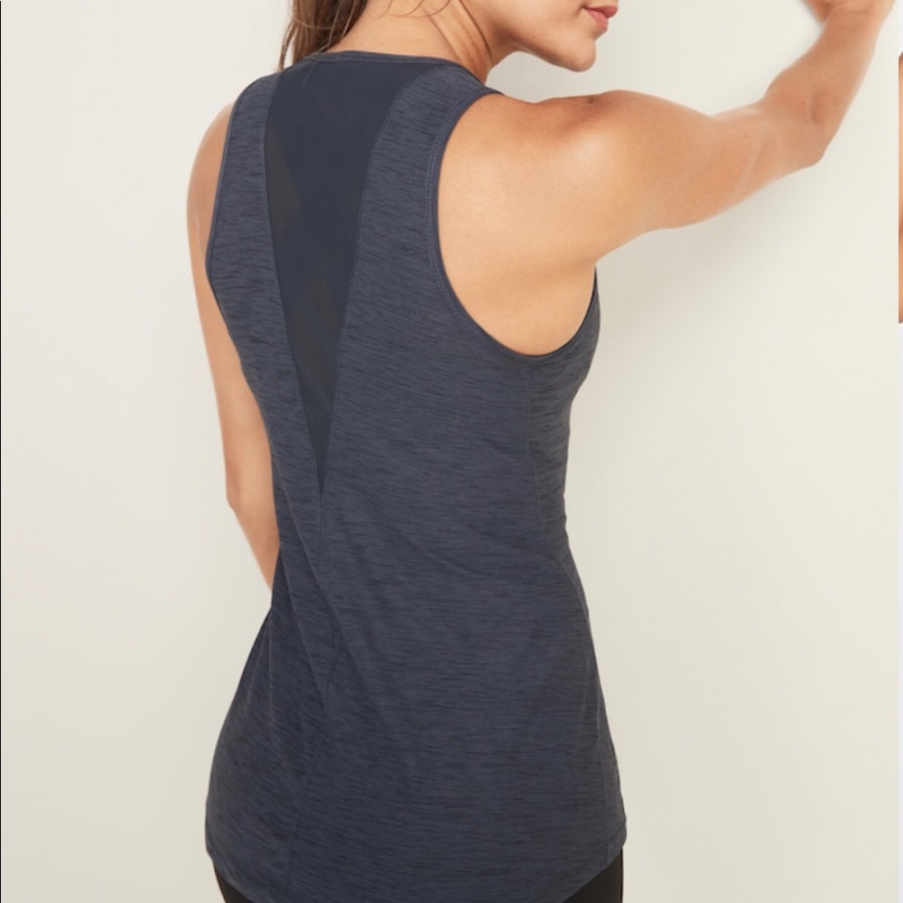 NWT Old Navy olive green mesh workout tank!!